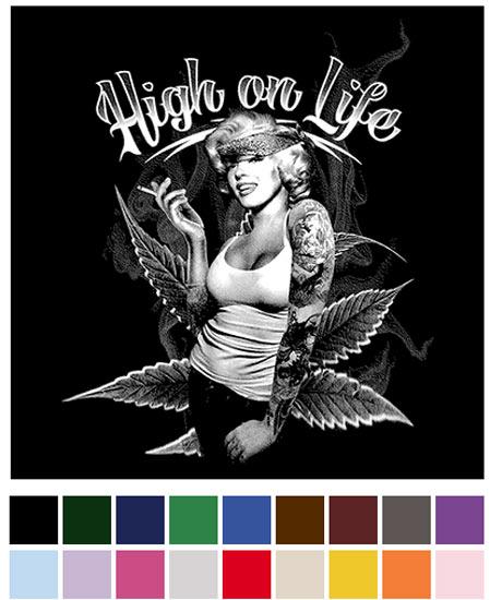 "High On Life" Smoking Lady Transfers image