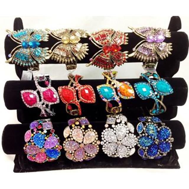 Fancy Rhinestone Bangles - Assorted image