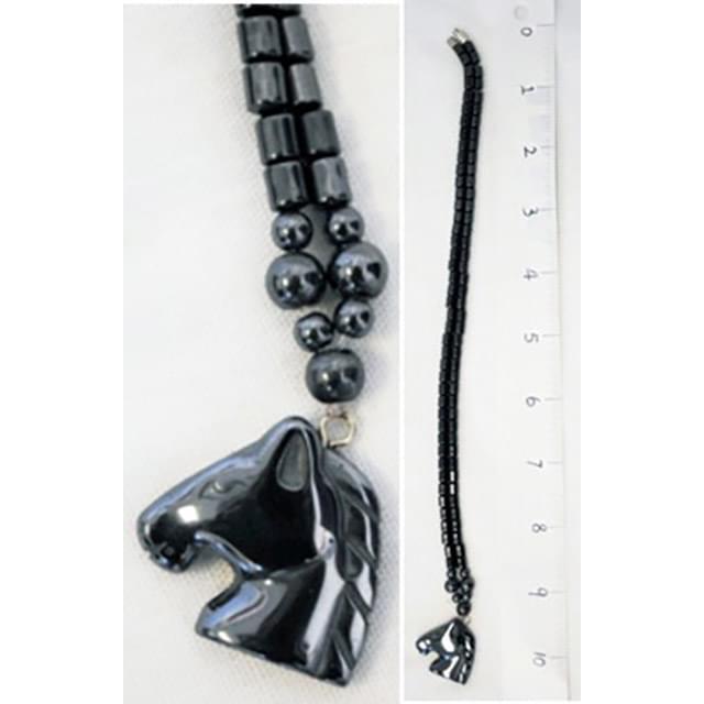 Magnetic Hematite Horse Necklaces image