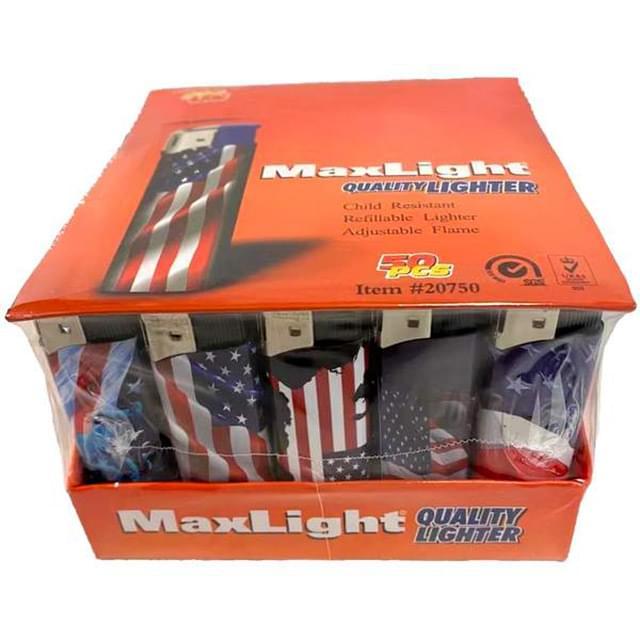 Wholesale USA Flag Child Resistant Refillable Lighter image