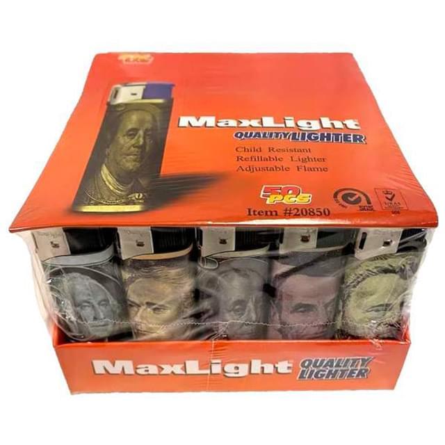 Wholesale Dollar Sign Child Resistant Refillable Lighter image
