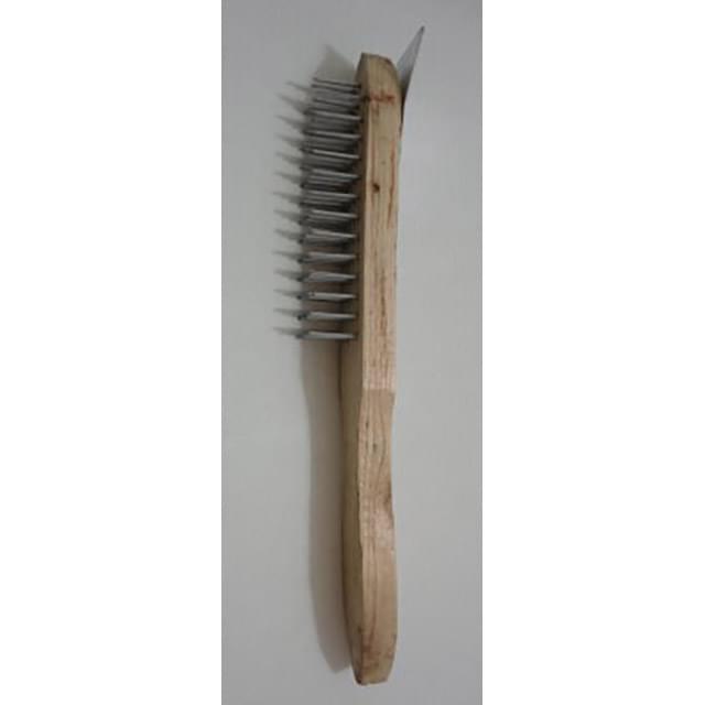 Wholesale 12 pcs of wood handle wire brush image
