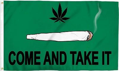 "Come And Take It" Marijuana Flags - 3' x 5' image