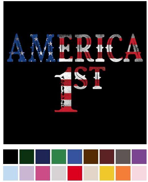 "America 1st" USA Flag Transfers image