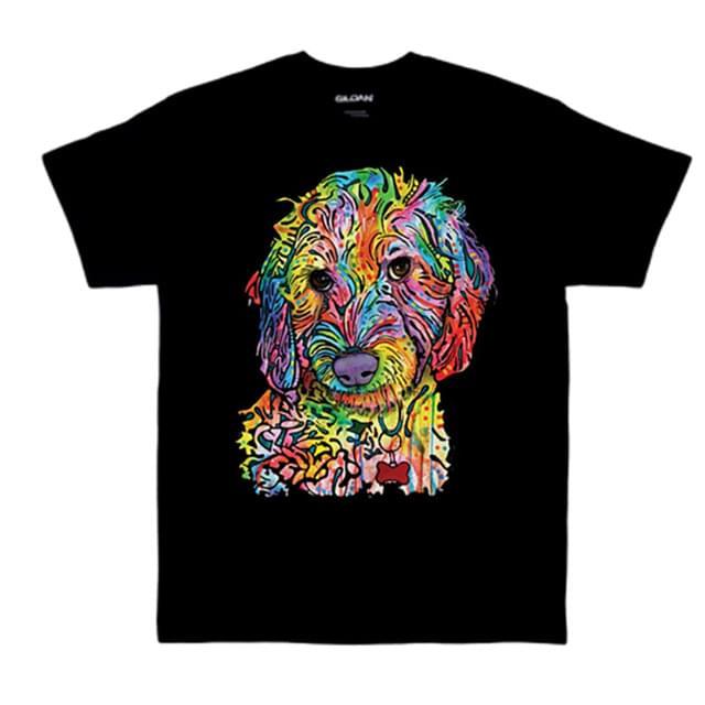 Colorful Poodle T-Shirts - Black XXXL image