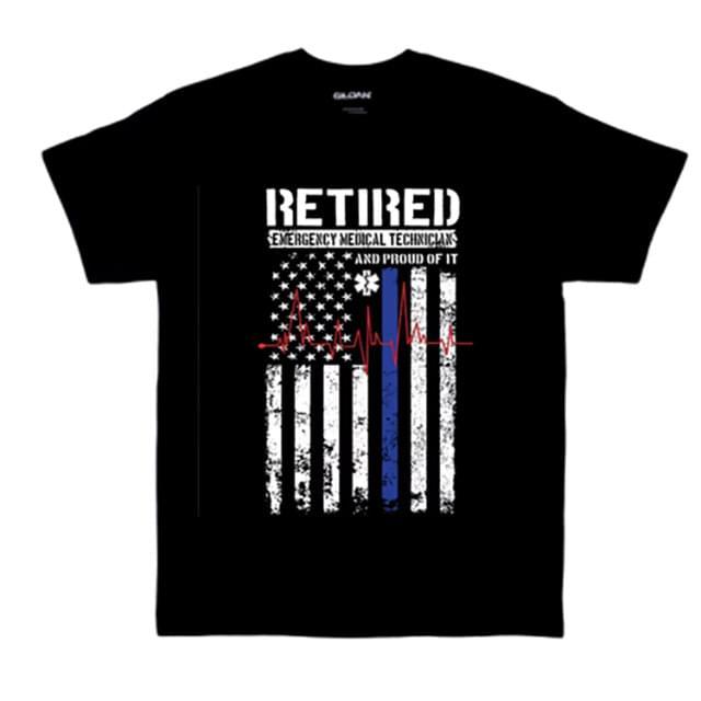 Retired EMT T-Shirts - Black M/L/XL image