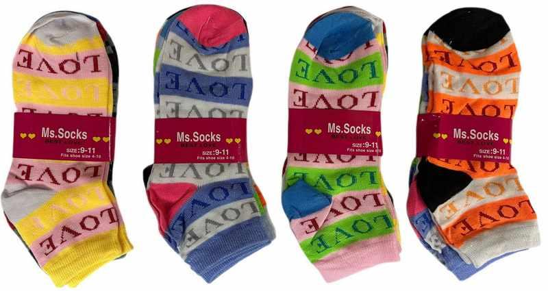Women's Socks With "Love" Design - Assorted image