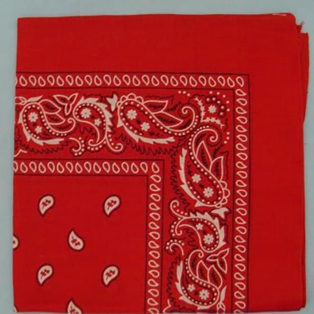 Red Paisley Fabric Bandanas image