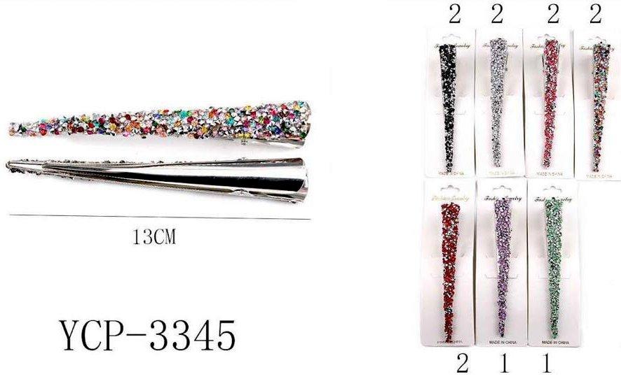 Large Colorful Hair Clips - Assorted image