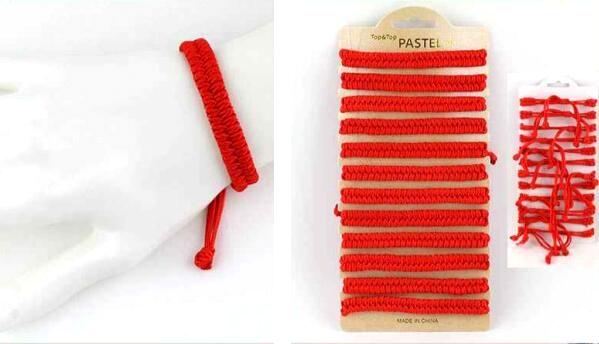 Red Braided Crochet Bracelets image