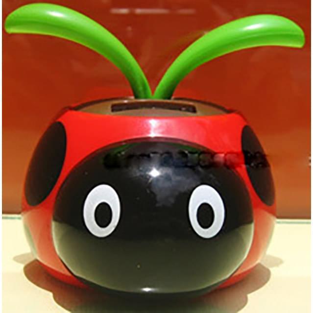 Solar-Powered Bobbing Ladybug Decorations image