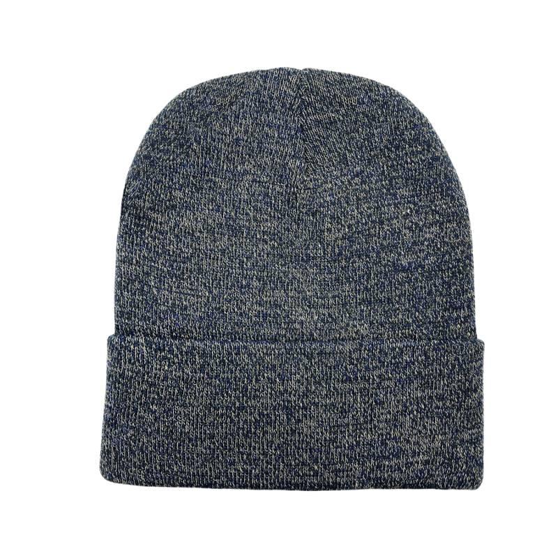 Wholesale Winter Beanie Hat Multi-2 Layer Brown Navy image