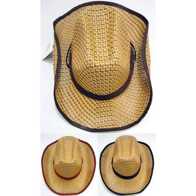 Straw Cowboy Hats - Assorted image