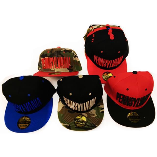 Pennsylvania Adjustable Snapback Hats/Caps - Assorted image