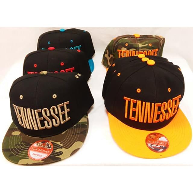 Tennessee Flat Bill Snapback Hats image
