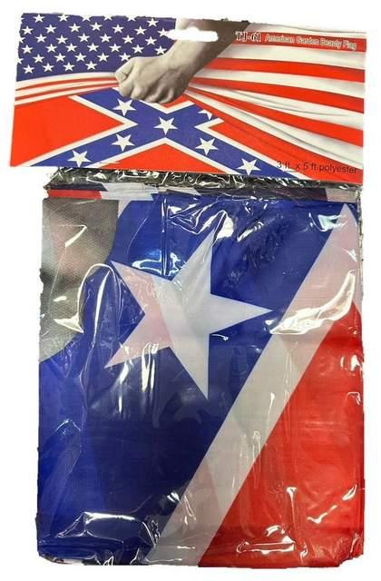 Rebel and USA Combo Flags - 3' x 5' image
