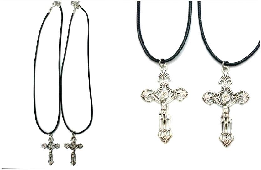 Jesus Cross Cord Necklace Sets image