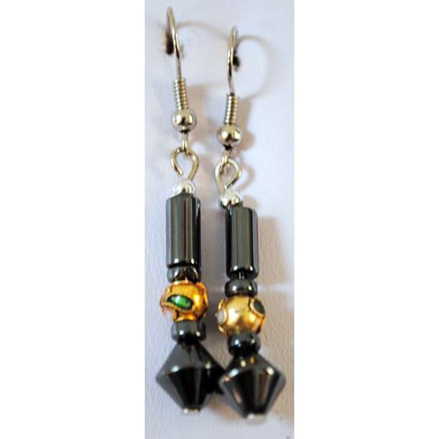 Wholesale Fashion Style Magnetic Earring - Dangling Gold Beads image