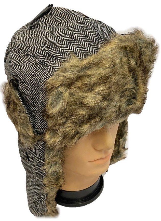 Aviator Hats With Fur Trim image