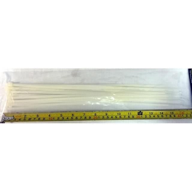 20 Pcs White Nylon 16'' Cable Ties image