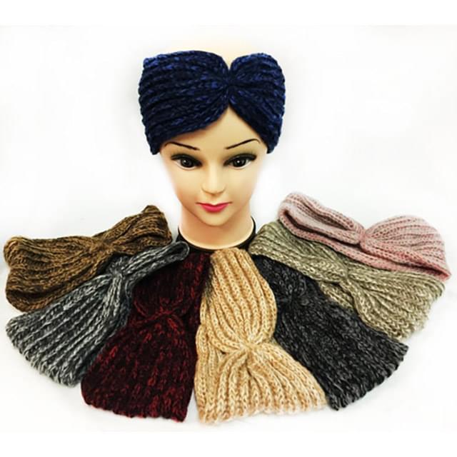 Knitted Multicolor Headbands - Assorted image