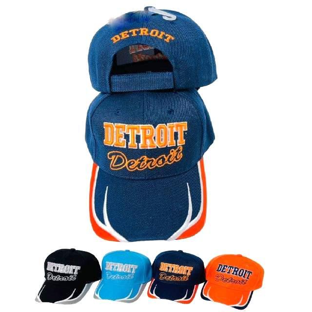 Detroit Block/Script Lettering Hats image