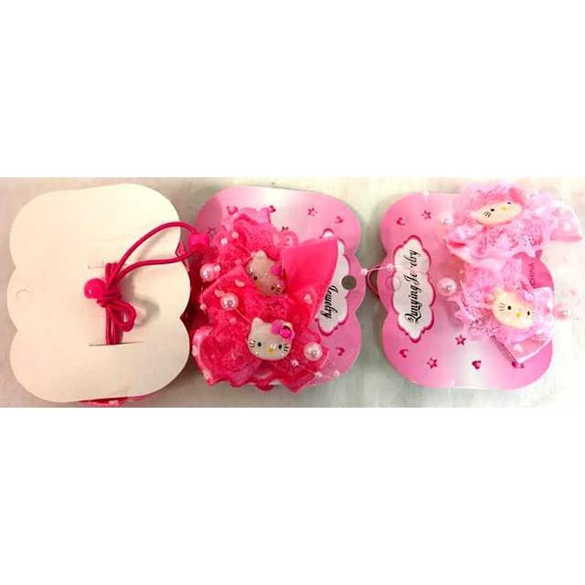 Hello Kitty Lace Hair Bands - Pink image