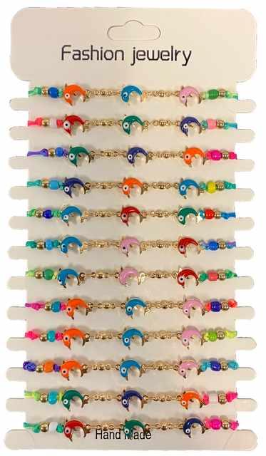Colorful Dolphin Fashion Bracelets - Assorted image