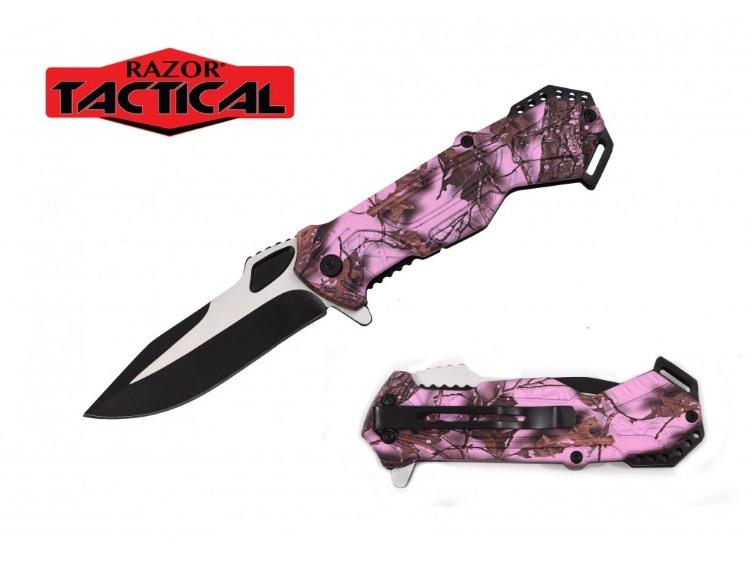 4.5'' Spring Assisted Knife - Pink Camo image