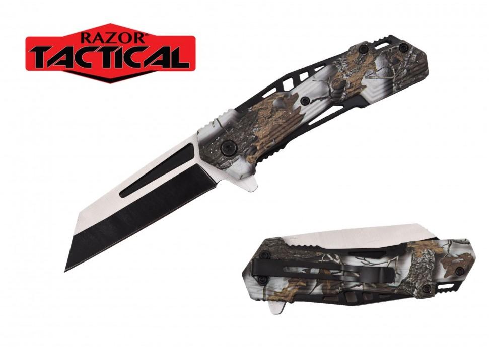 Coping Blade Spring-Assisted Knife With ABS Handle - Snow Camo image