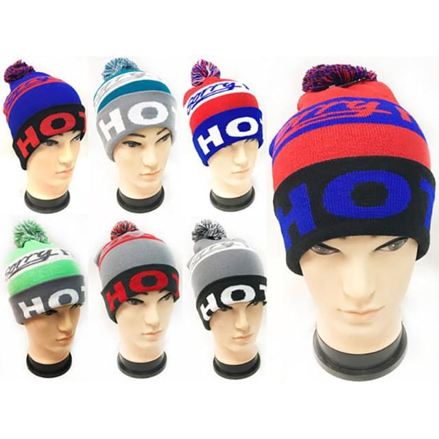 "Sorry I'm Hot" Knitted Pom Pom Winter Beanie Hats image