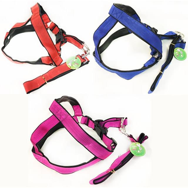 Extra Large Dog Harnesses With 46'' Leash - Assorted image