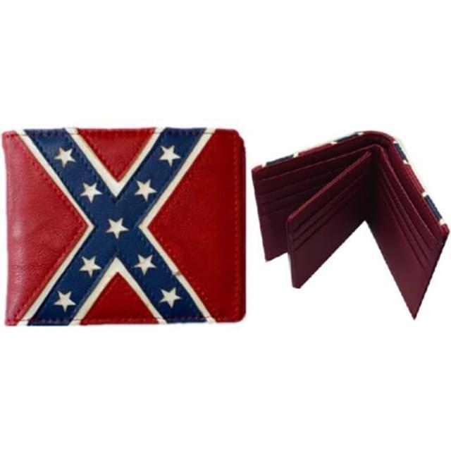 Wholesale Rebel Flag Bi Fold Wallet with Card Slots image
