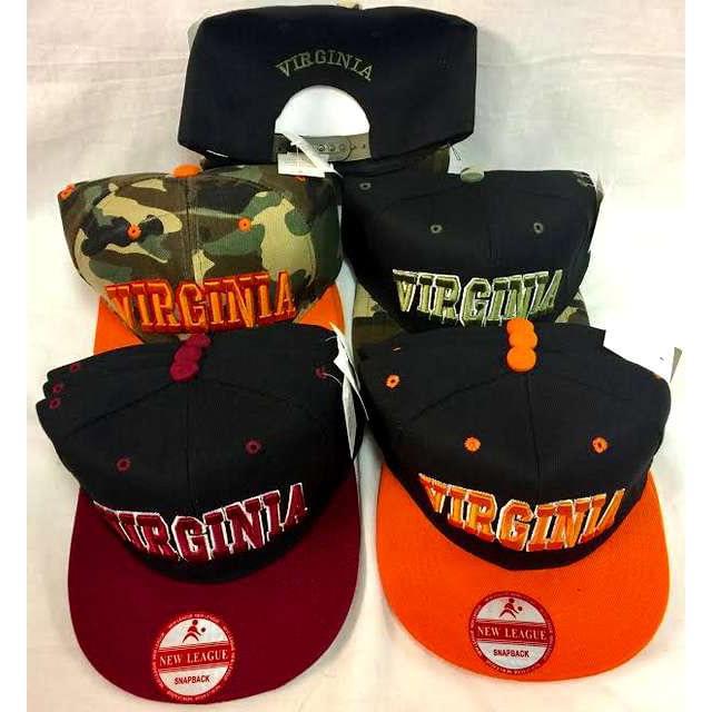 Virginia Snapback Flat Bill Baseball Caps/Hats image