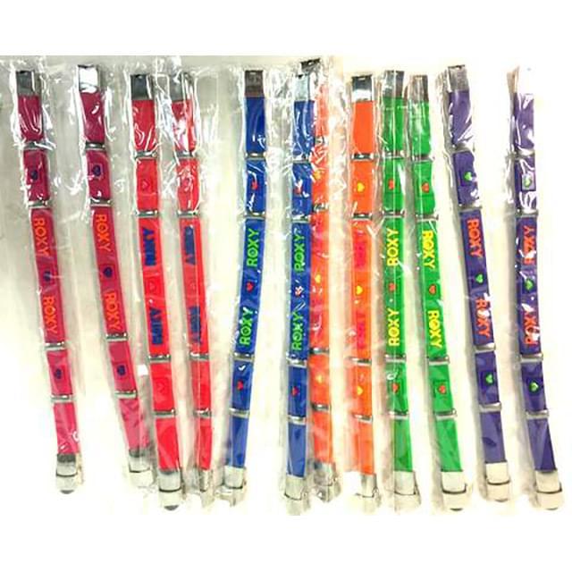 Colorful "Roxy" Rubber Bracelets - Assorted image