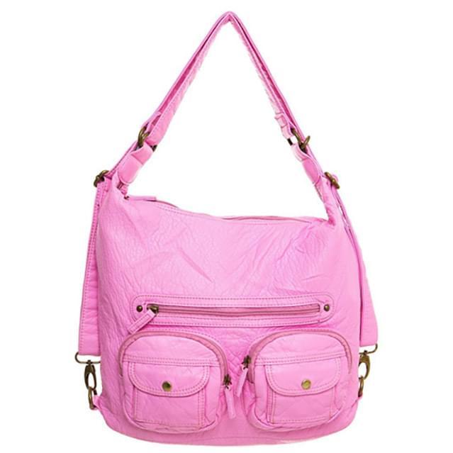 Convertible Crossbody Backpack - Pink image
