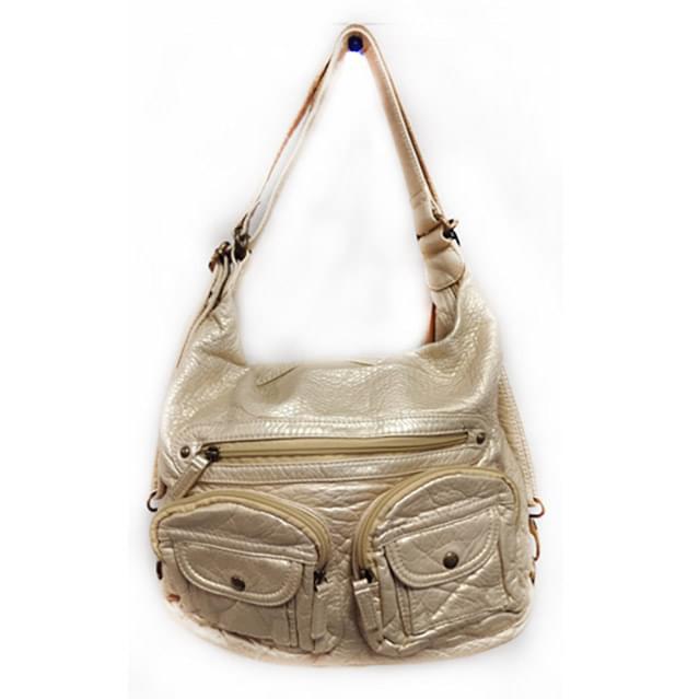 Convertible Crossbody Backpack - Champagne image
