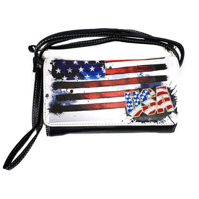 Patriotic American Flag USA Wallet image