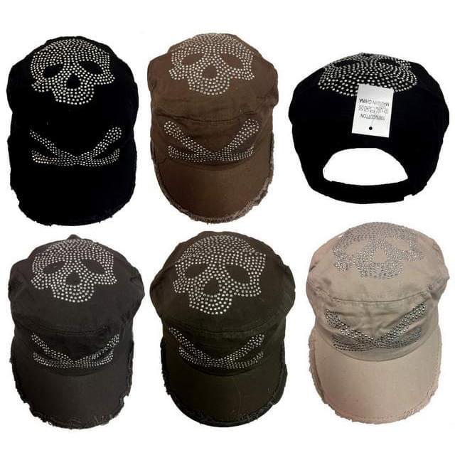Wholesale Prewashed Cloth Skull Hat image