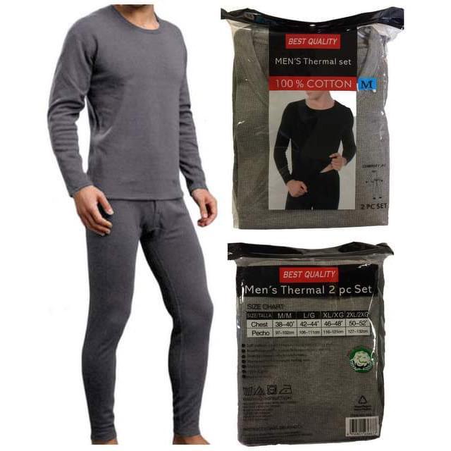 Men's Thermal Wear Set With Shirt & Pants - Assorted image
