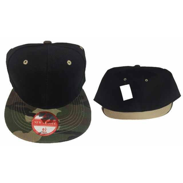 Wholesale Black/Camo FITTED hat assorted size image