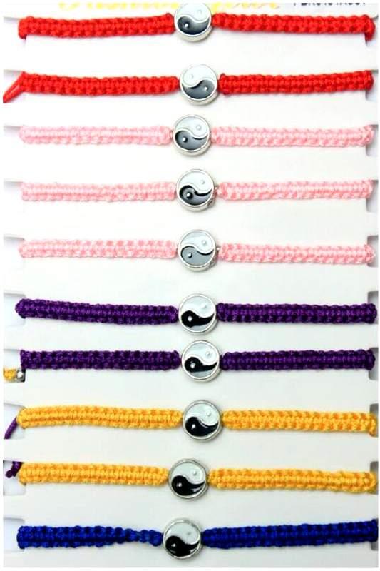 Yin Yang Woven Bracelets - Assorted image