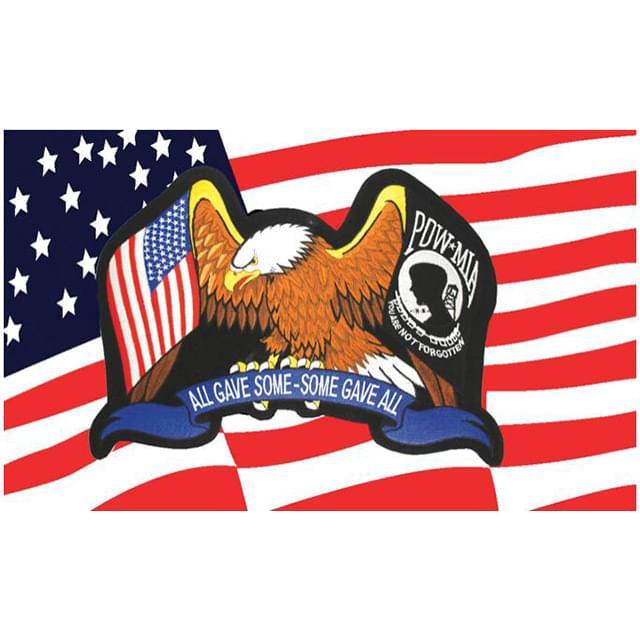Stars & Stripes POW MIA Flag image