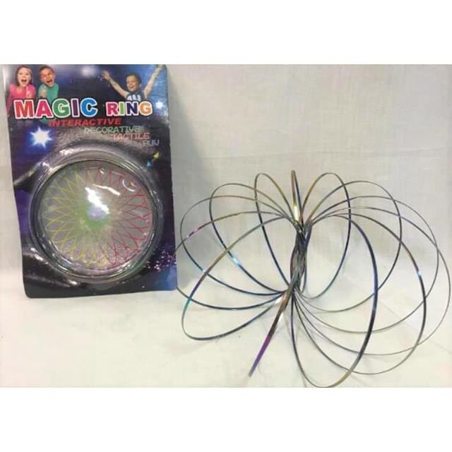 Wholesale Rainbow Flow Ring Magic Ring Kinetic Spring Toy image