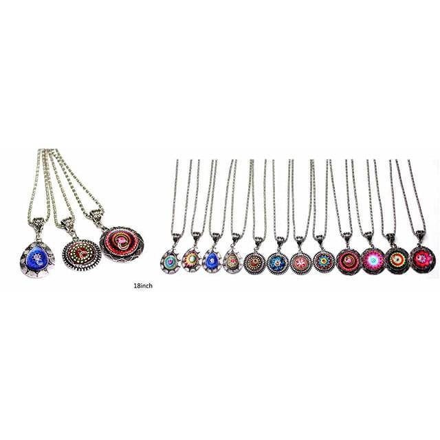 Mandala Style Necklaces - Assorted image