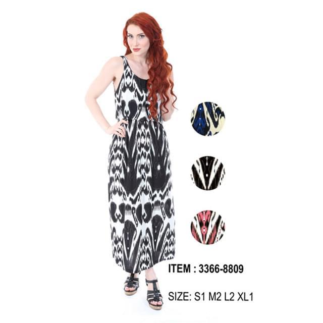 Glitter Scroll Popover Maxi Dresses - Assorted image