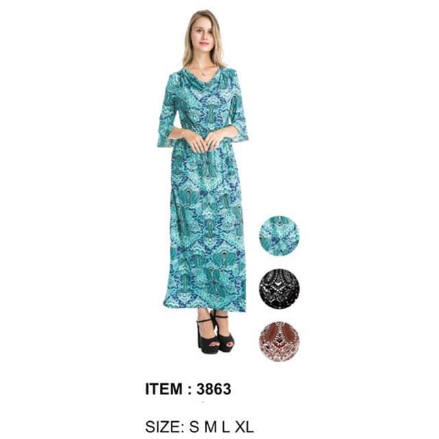 Paisley Print Maxi Dresses - Assorted image