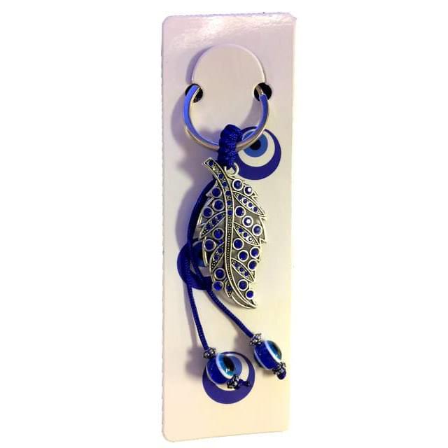 Evil Eye Feather Keychains image