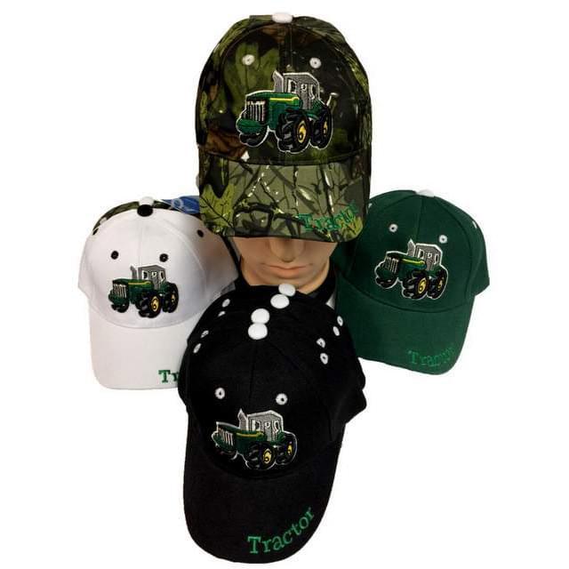 Kids Baseball Hats/Caps With Tractor Design image