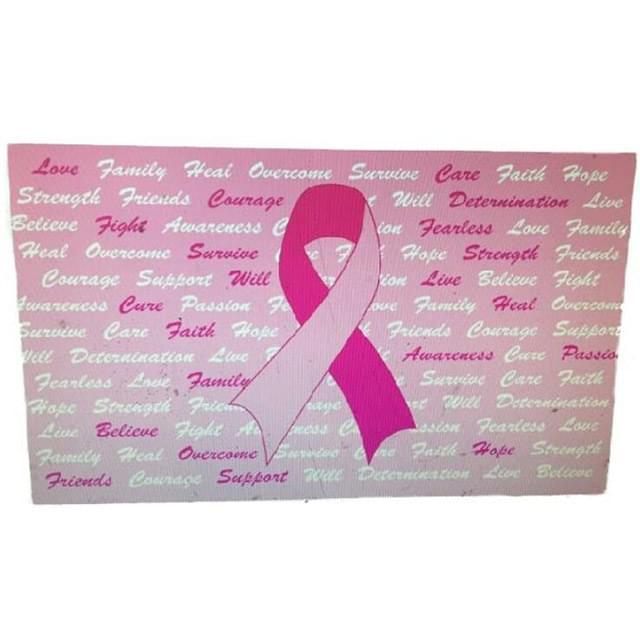 Pink Breast Cancer Awareness Flags - 3' x 5' image